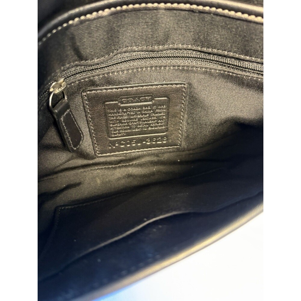 Y2K Vintage Coach Black Soho Mini Monogram Shoulder Bag With Silver Buckle - Picture 7 of 7